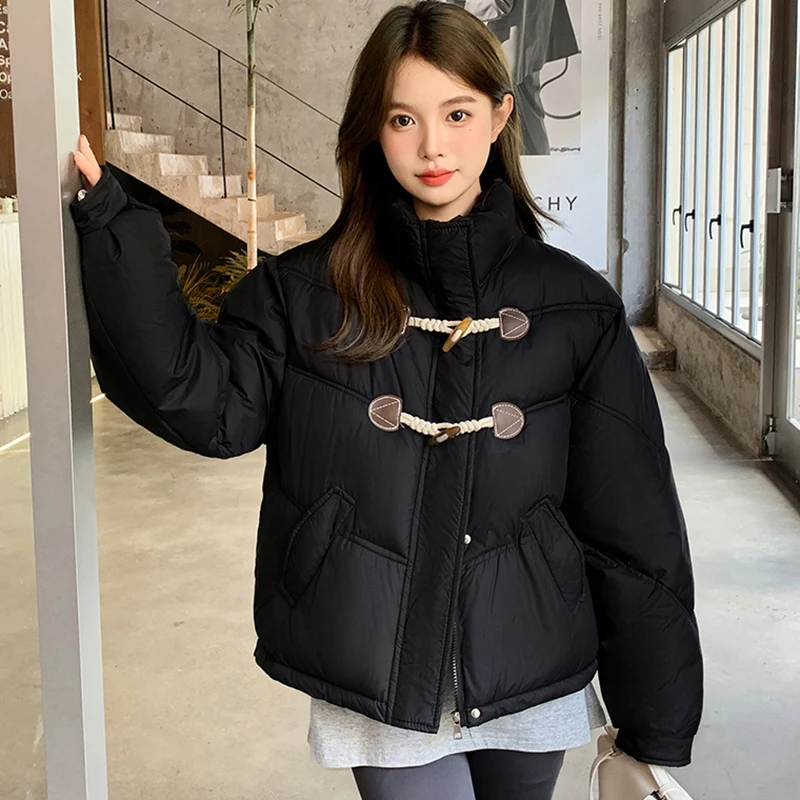 스타일아유 빈티지 떡볶이버튼 웰론 패딩 여성 숏 겨울 루즈핏 도톰 키작녀 데일리 아우터 PD0222