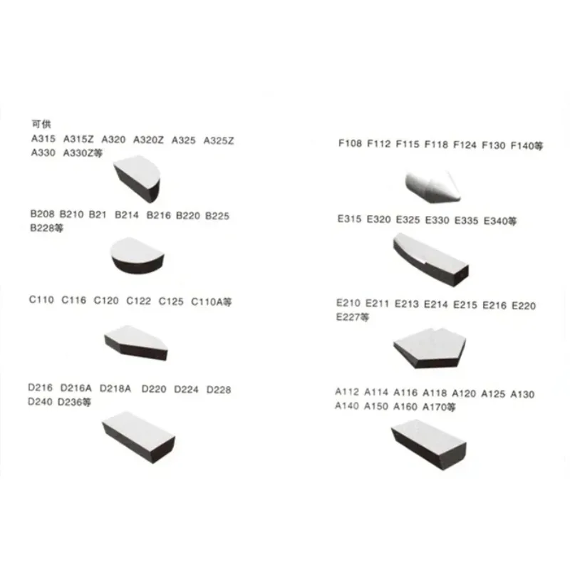 

40pcs/pack YT15 / YW1 / YT5 A408 / A410 / A410Z CNC Carbide Turning Inserts Welding Blade Brazed Carbide Tips