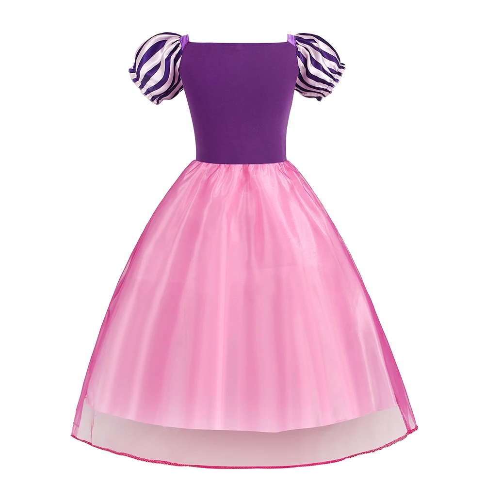 Girls Rapunzel Costume Dress Kids Children Cosplay Princess Dress Halloween Birthday Pageant Party Girl Carnival Tangled Clothes