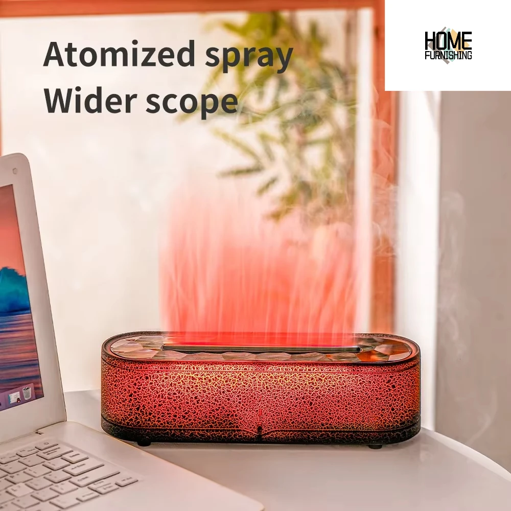 

New Trend Flame Humidifier Oil Diffuser Aroma Ultrasonic Mist Maker Air Aromatherapy humidificador usb For Home Room Desktop