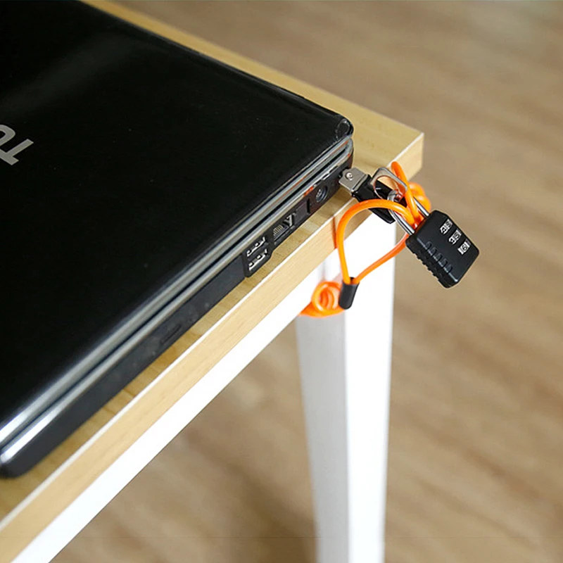 1~6PCS Portable Elastic Security Anti-Theft Spring Rope Motorcycle Wheel Disc Brake Lock Cable Wire