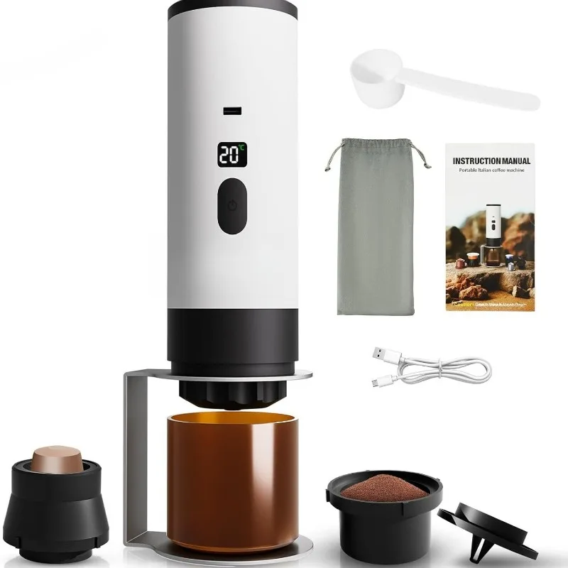 Portable Capsule Coffee Machine Fully Automatic Wireless Heating Small Home Outdoor Portable Coffee Machine