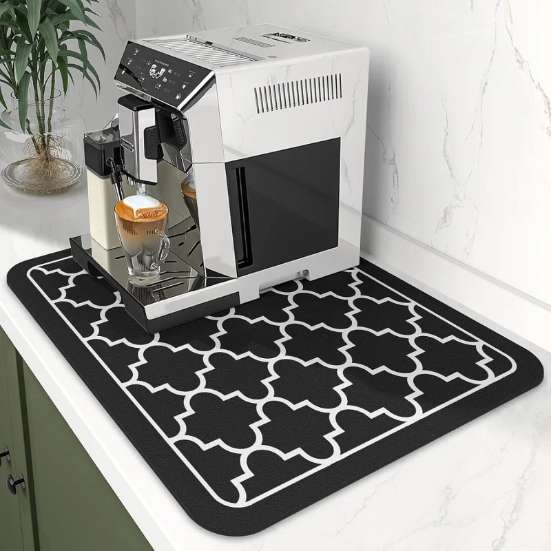 Cross-Border Kitchen Water Draining Pad Waterproof Oil-Proof Quick-Drying Faux Leather Mat Coffee Machine Heat Insulation Anti-S