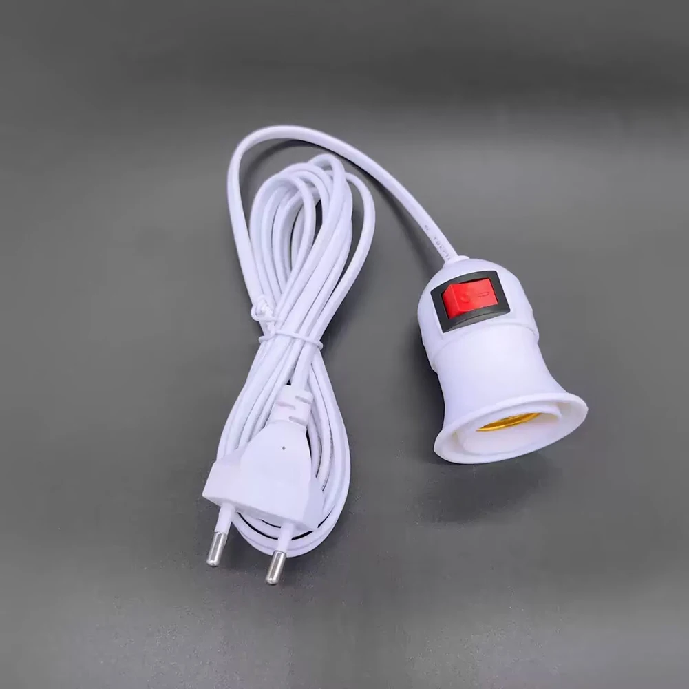 Indoor Lighting E27 Socket Convenient On Switch Functional Decor Indoor And Outdoor Use 3 Meter Extension Cord