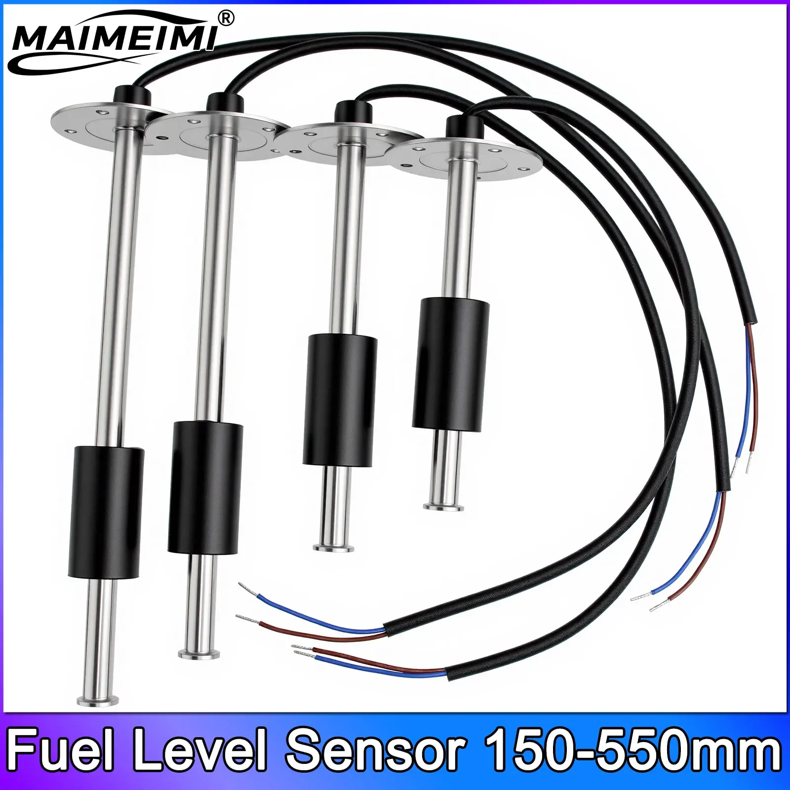 1 Stück Kraftstoffstandsensor 0-190 Ohm für Kraftstoffanzeige Universeller Auto-Wasserstandsanzeiger Öltank-Sender 100/200/300/500/600mm Kraftstoff – Detail 2