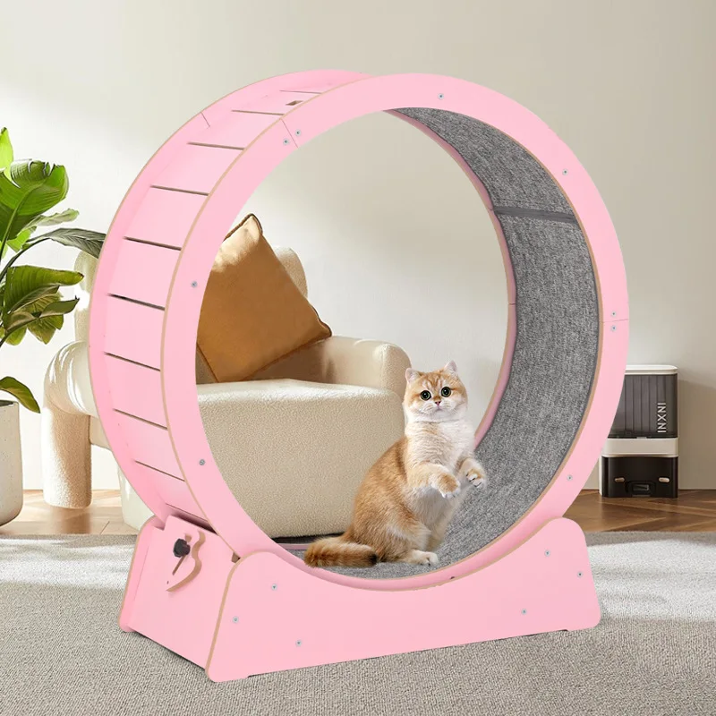 High Quality Cat Interactive Anti-Depression Fitness Wheel Treadmill Pet Cat Climbing