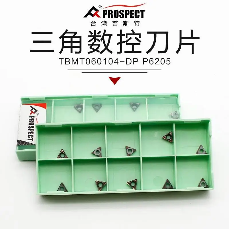 Prospect Triangular Cnc Precision Boring Inserts TBMT060104/060102-DP P6205 Processing Stainless Steel