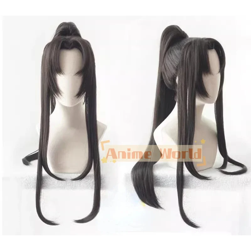 

Grandmaster of Demonic Cultivation Mo Dao Zu Shi Jin Ling Cosplay Black Long Ponytail Heat Resistant Synthetic Hair Costume Wigs