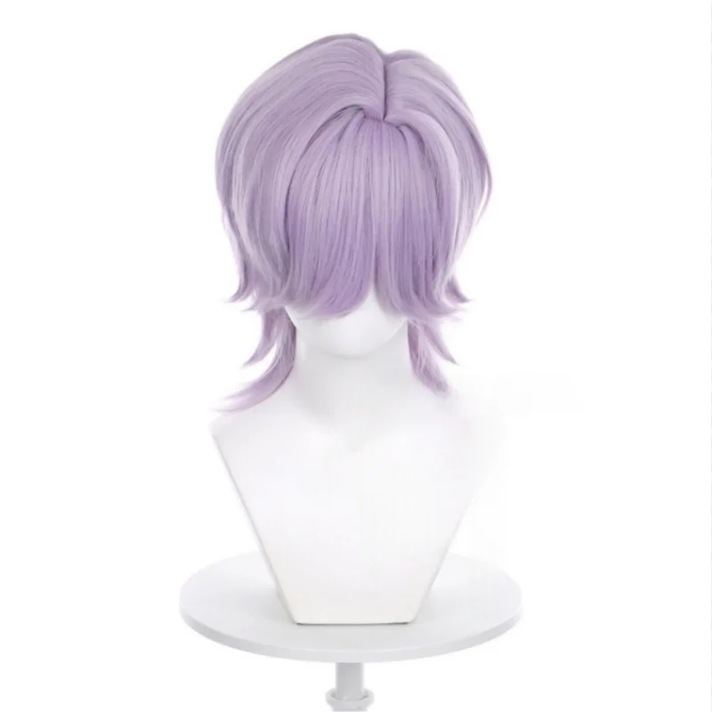 Moive KPop Demon Hunters Superstar mystère perruque cheveux synthétiques résistants à la chaleur Cosplay Halloween fête violet perruques + bonnet de perruque