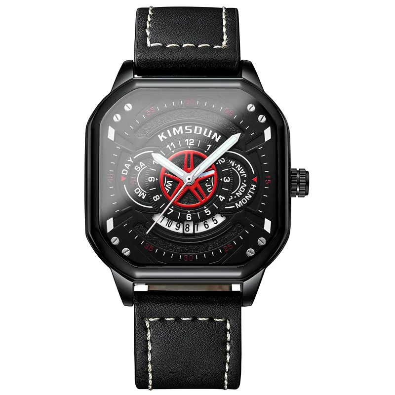 Aviator-X Men's Waterproof Quartz Watch with Luminous Dial, Casual Military Style Wristwatch