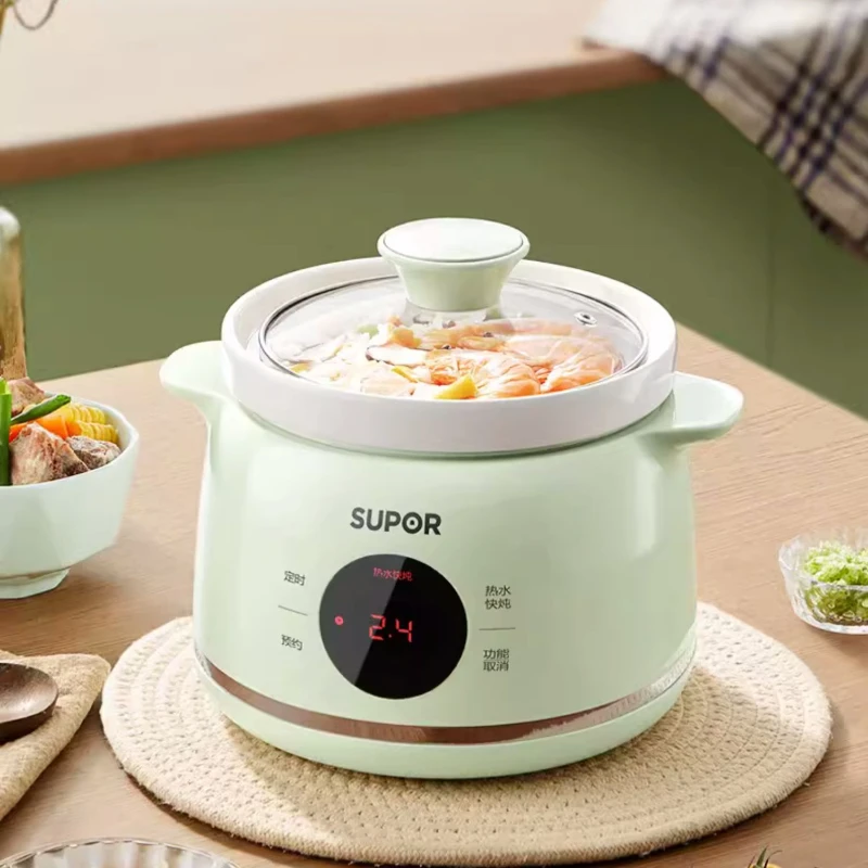 Elektrischer Schmortopf Haushalt kleiner Brei Keramik suppe gedünsteter Suppen topf Slow Cooker automatische Panela Eletrica Mini Eintopf