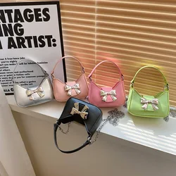 Children Messenger Bag Bow Purses and Handbag Cool Chain Bag Crossbody Bags for Women Mother Kids Bags for Girl Sac A Dos Enfant