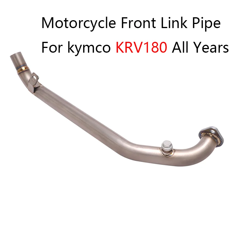 For Kymco KRV180  Header Pipe Slip On Motorcycle Mid Link Tube Titanium Allloy Connection Original Muffler Moto Replacement