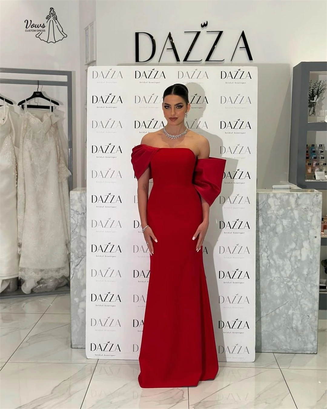 Vows Fishtail Skirt Robes De Cocktail Dresses Candle Luxurious Party Dresses Luxury Evening Dress 2025 Custom Made Satin Cloth