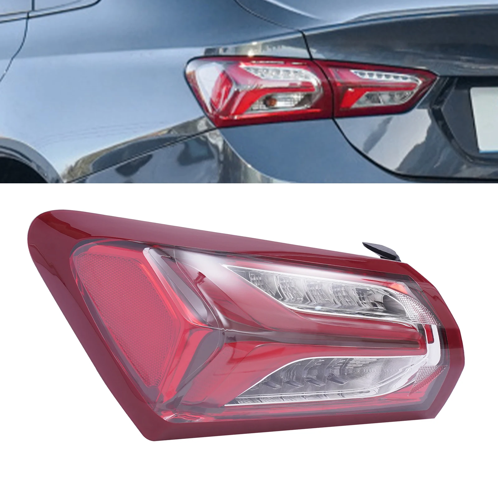 

Left Side OR Right Side For 2019 2020 2021 2022 Chevy Malibu LED Type Outer Tail Light Rear lamp 84595944, 84595943