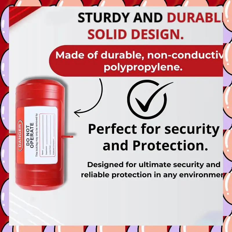 A72Z Electrical Plug Lock For Lockout Tagout - 220 Volt Power Cord Lockout Device,Extension Cord Lock,Industrial Grade