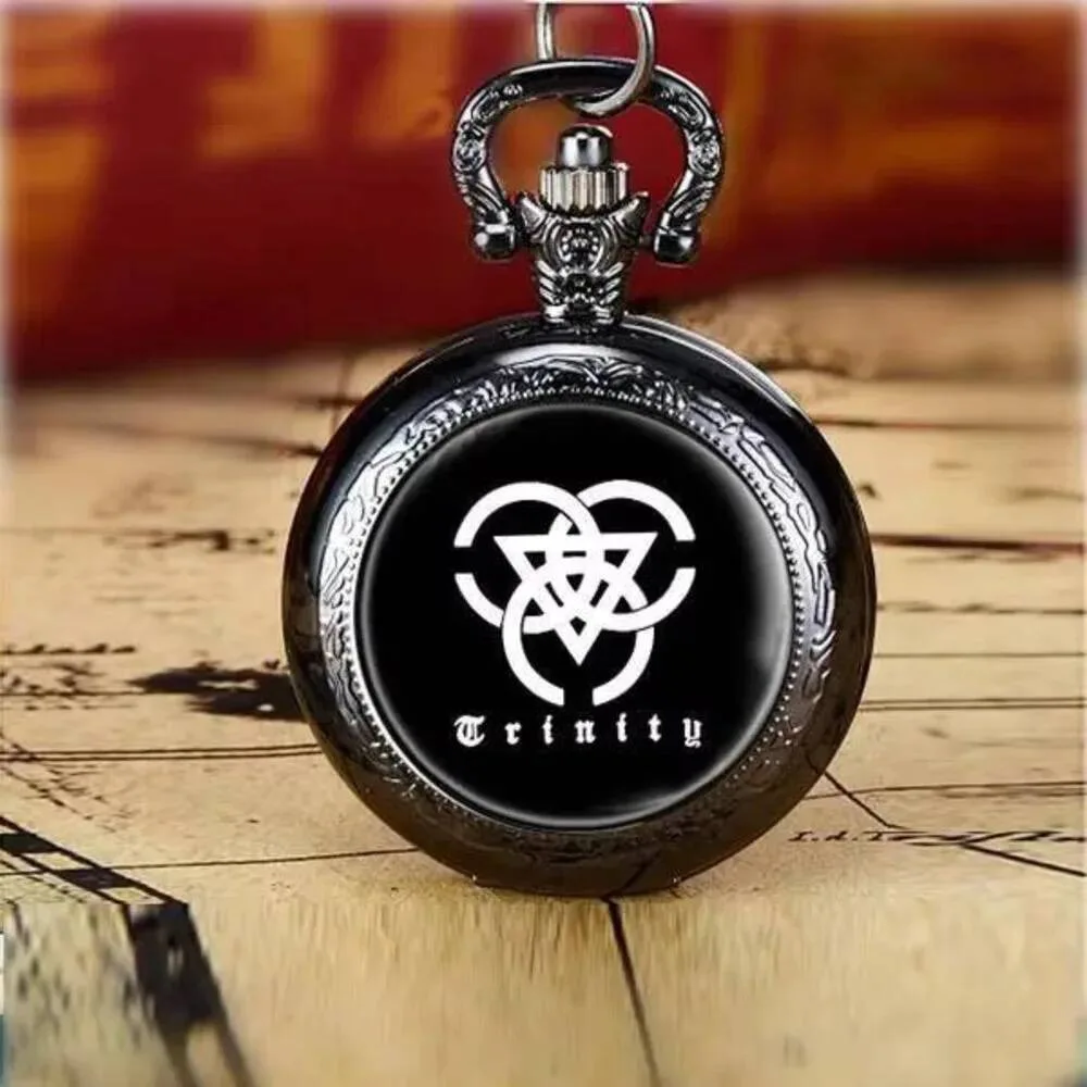 

2024 Anime Blue Archive College Pocket Numeral Dial Skeleton Mechanical Flip Watch Gifts Boys Girls