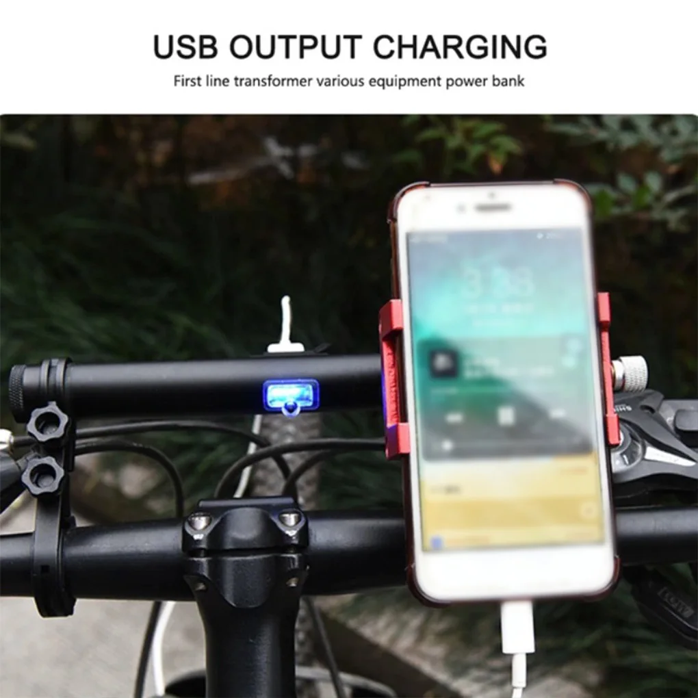 Alloy Bicycle Handlebar Extender Portable Removable Rainproof USB Charging Battery Powered Extension Bracket Holder