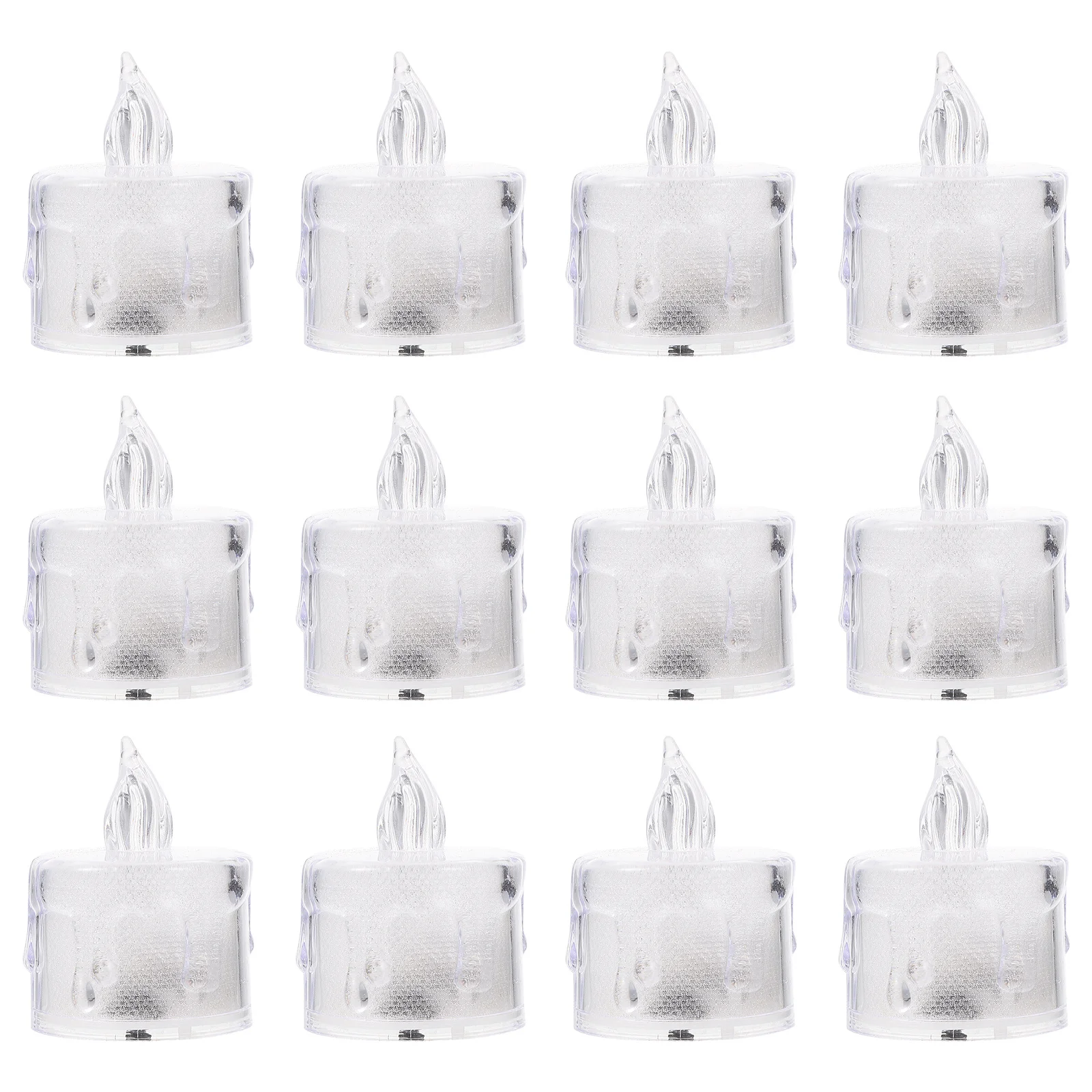 24Pcs Electronic Lights Small Electric Lamps Desktop Decorations Flameless Safe Romantic Lighting