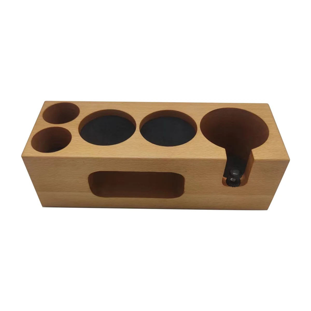 

Coffee Tamper Holder Filter Stand Wooden Filling Base Espresso Distributor Mat Rack Coffee Maker Tools Accessories-53mm