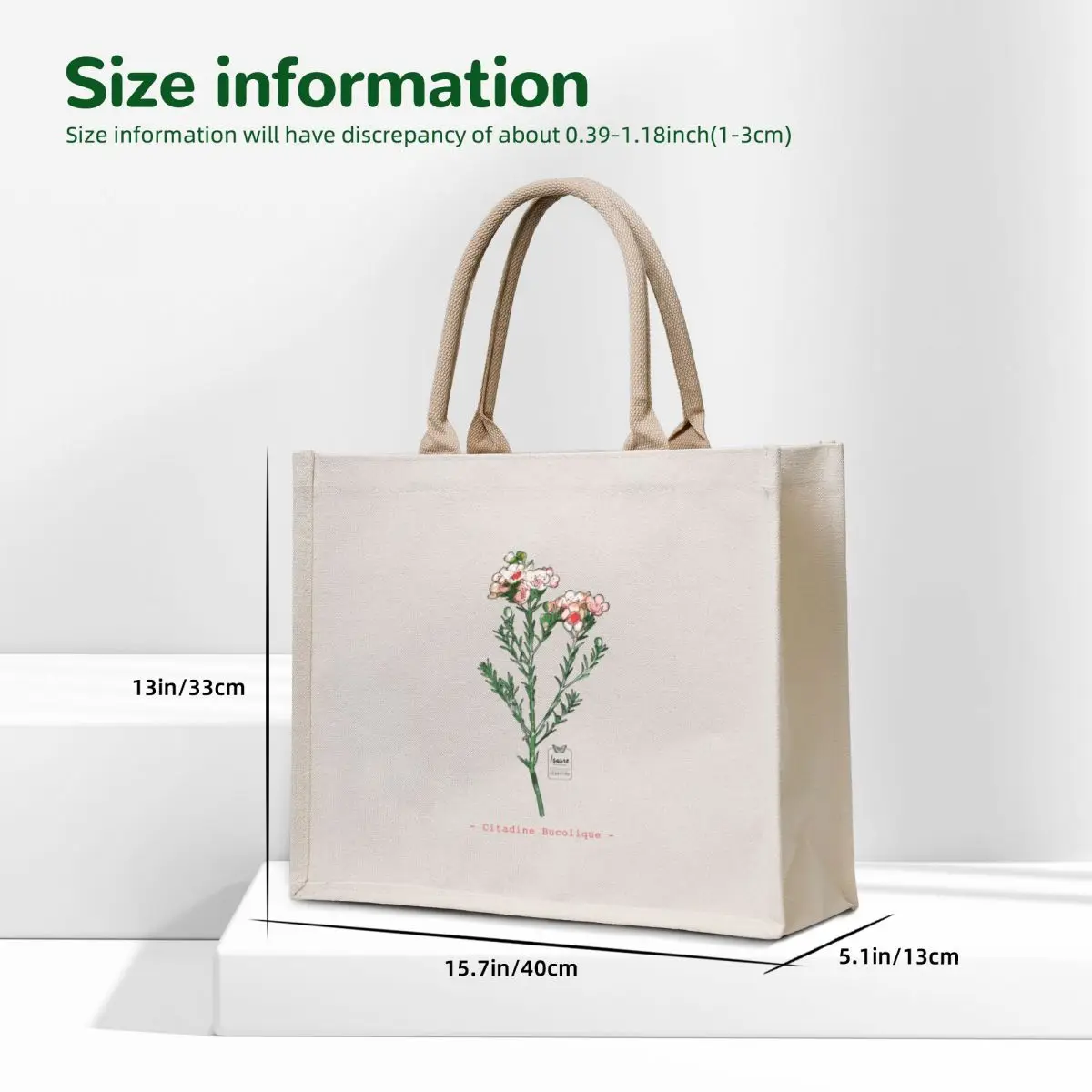 BUCOLIC CITADINE Tote Bag cloth bag woman Women's beach bags Women's shopper bags for women