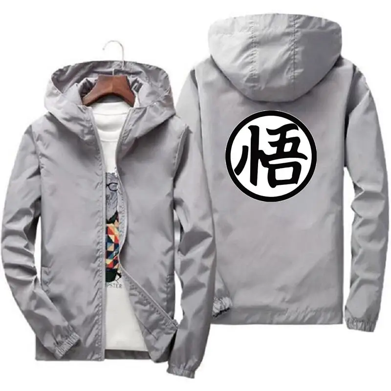 2024 Japanese Anime Wu Spring Windbreaker Thin Sunscreen Hooded Coat Men\'s Sports Pilot Cycling Camping Jacket Plus Size 7XL