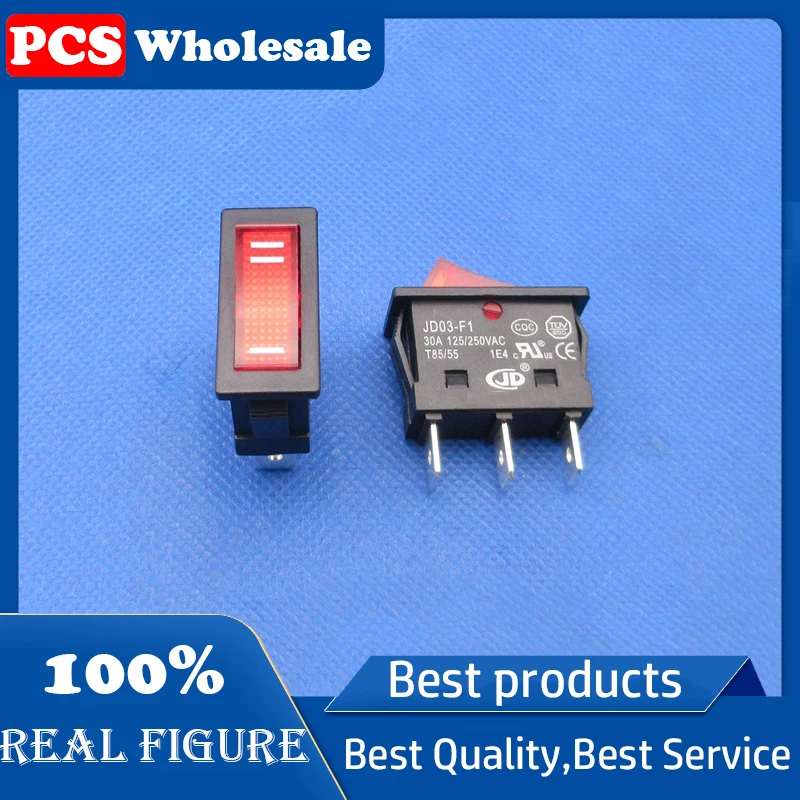 JD03-F1 single-on dual-control dual-throw 3-pin 2position no-light power boat-type switch switching conversion on-on 30A125/250V
