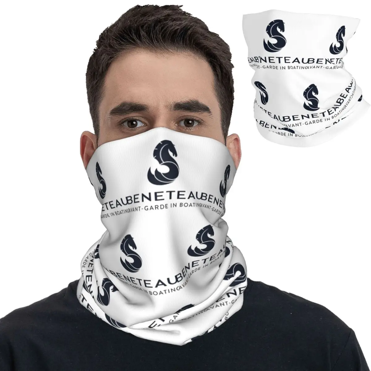 Beneteau Yachts Logo Fishing Boats Bandana Neck Cover =Mask Scarf Multifunctional Headwear Outdoor Sports Men Women Adult Winter