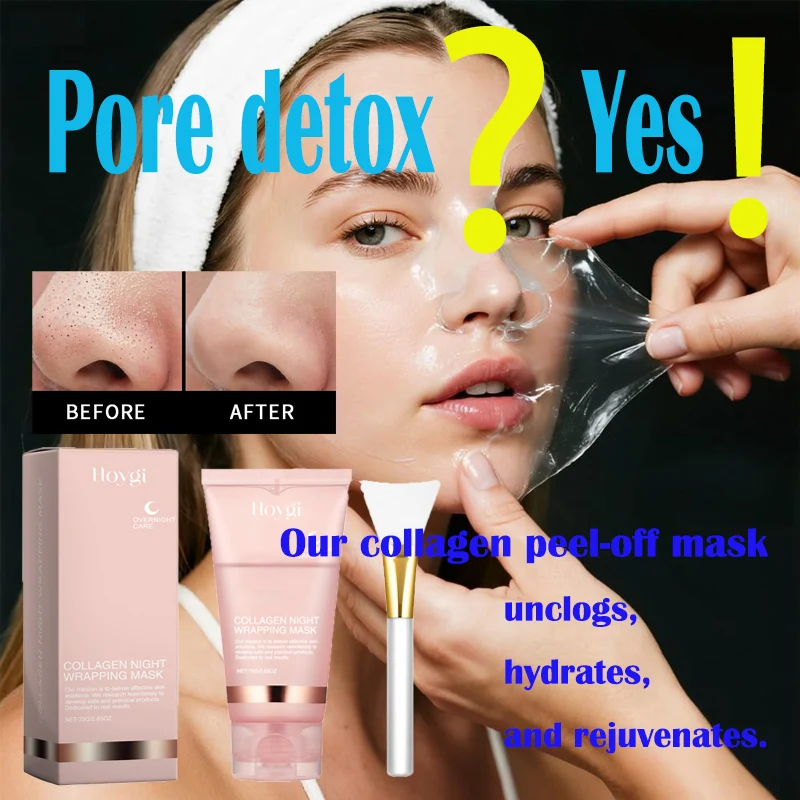 الكولاجين بين عشية وضحاها التفاف تقشر قناع الوجه مجموعة الكورية ترطيب عميق ثبات تقليص المسام الكولاجين ليلة التفاف قناع