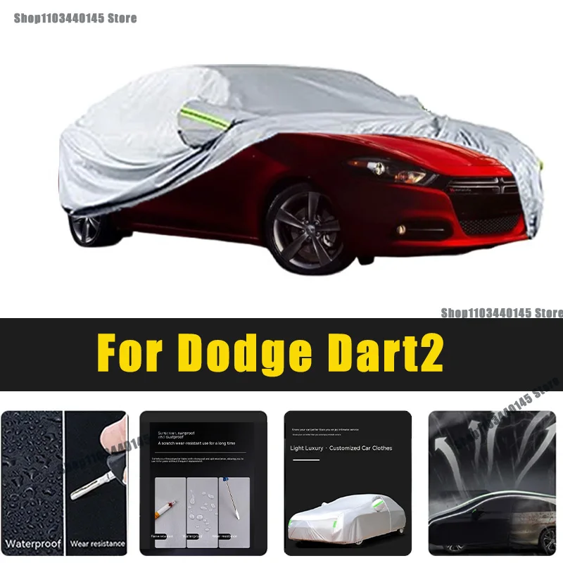 Full Car Covers Outdoor Sun UV Protection Dust Rain Snow Oxford cover Protective For Dodge Dart2 Accessories