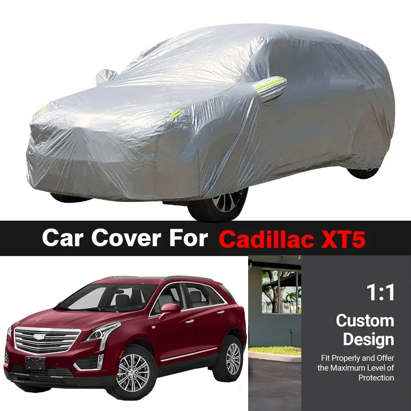 

Full Car Cover Outdoor Anti-UV Sun Shade Snow Rain Resistant SUV Cover Dustproof For Cadillac XT5