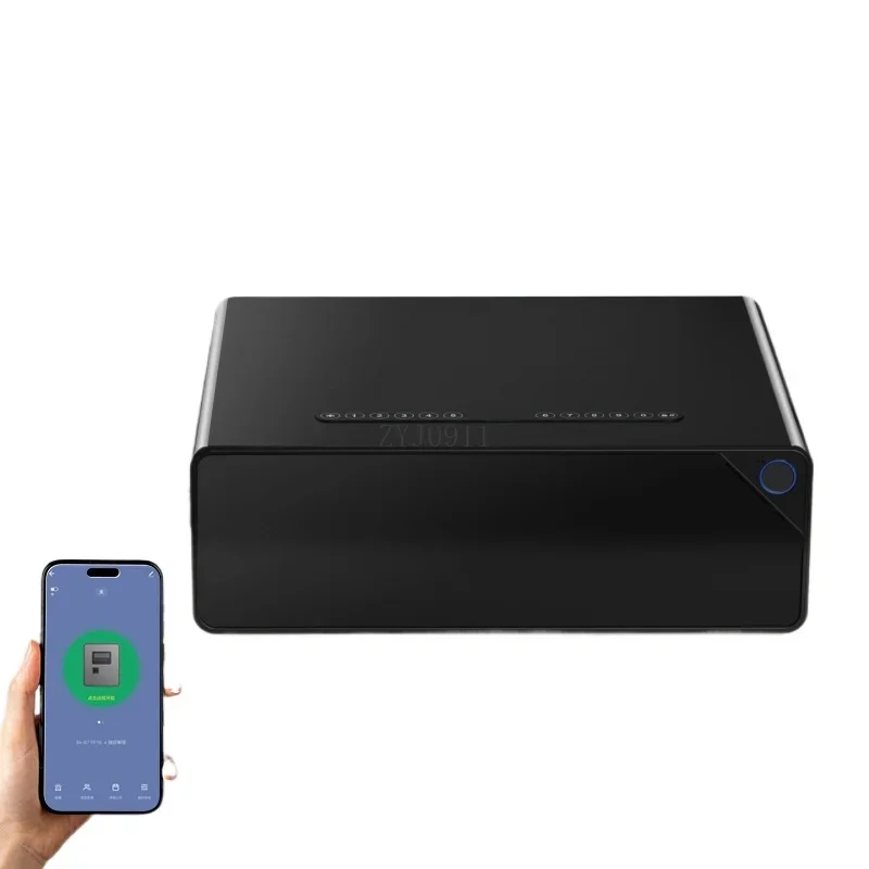 

Fingerprint unlock lock small safe jewelry gold jewelry storage box