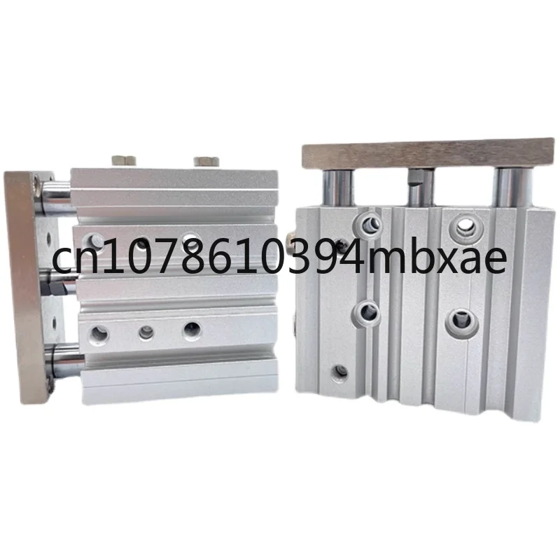 Type Guide Cylinder Series Slide Bearing Three Shaft 3 Position Compact Pneumatic Cylinder