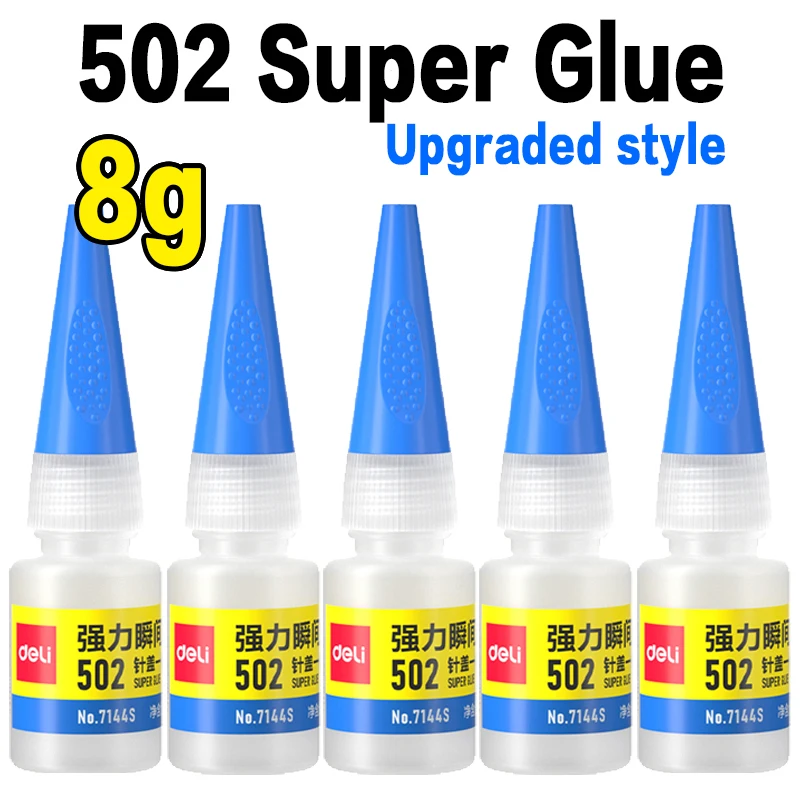 Deli 502 Professionele sterkte superlijm Snelle cyanoacrylaatlijm Hardware Metaal Auto's Hout Ambachten Hobby's Directe hechting