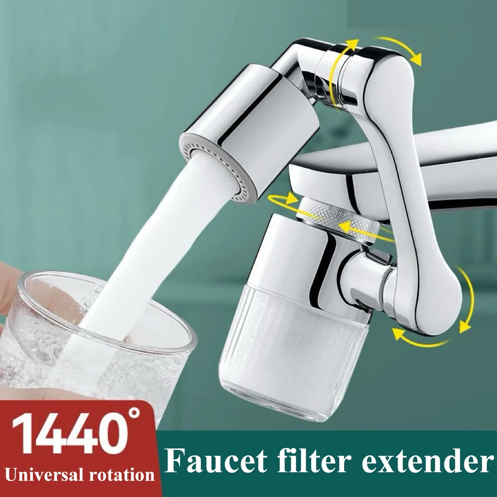 

Universal Rotating Two-speed Filter Faucet Extender Bathroom Splash-proof Water Nozzle Wash Filter Water Nozzle