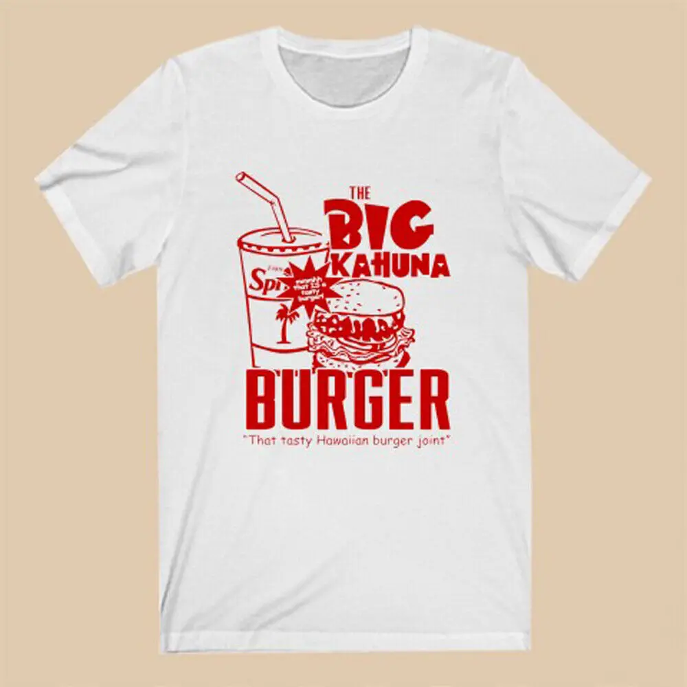 Big Kahuna Burger Hawaiian Burger Pulp Fiction Men's White T-Shirt Size S to 5XL