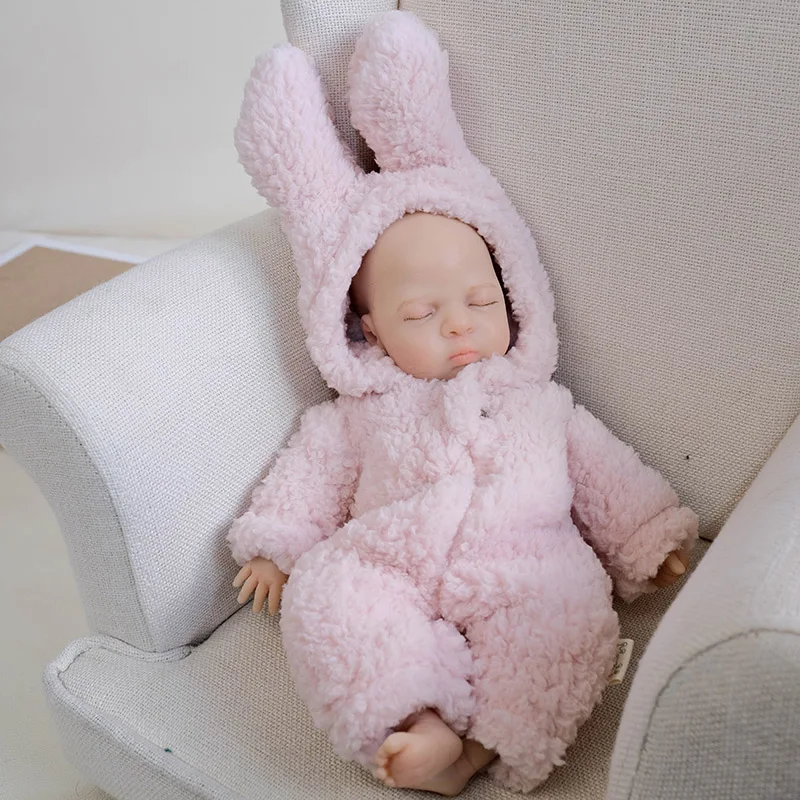 

12inch Full Solid Silicone Luna Soft Touch Cuddly Reborn Baby Multiple Layers Painting Art Doll