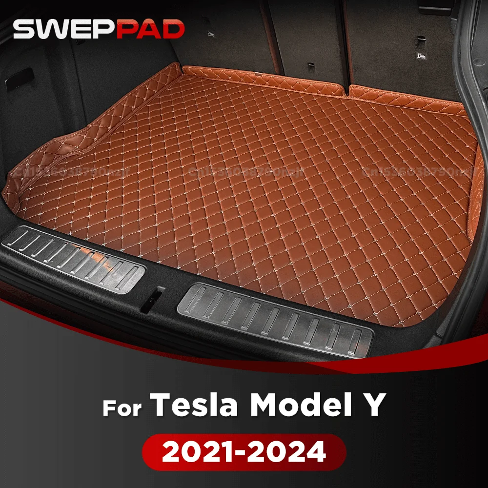 

Для Tesla Model Y 2021-2024 23 22 3D коврик в багажник автомобиля, коврик для багажника, аксессуары для интерьера, чехол