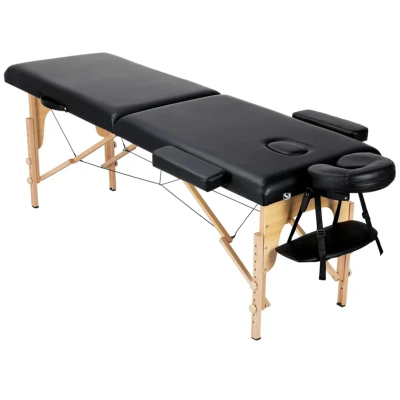 

2023 Manufacturer's direct sales single person comfortable and convenient beauty massage foldable wooden massage bed