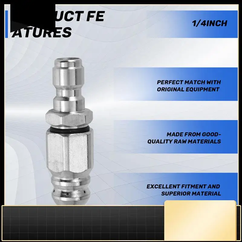 

Pressure Washer Sewer Jetter Nozzle With Stainless Steel, Durable Design Sewer Jet Nozzle,1/4Inch Quickly Connector-N37R