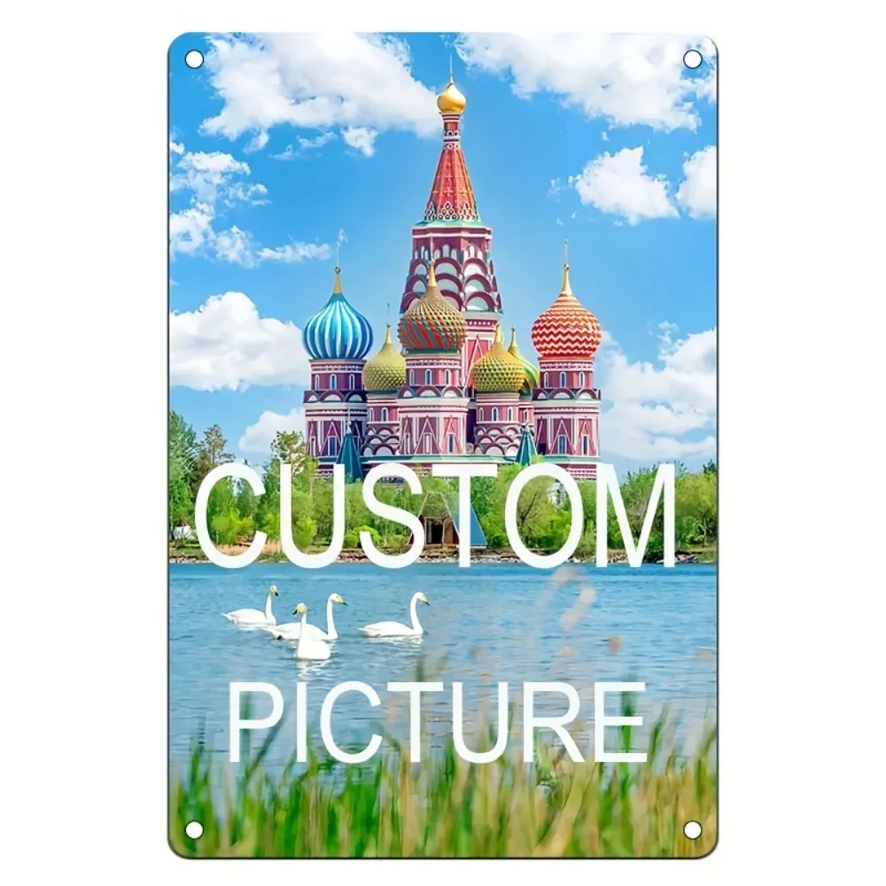CIFbuy Customizable Tin Art Craft Wall Plaque,Custom‑Design Aluminum Hanging Sign For Living Room Corridor Home Wall Ornament De