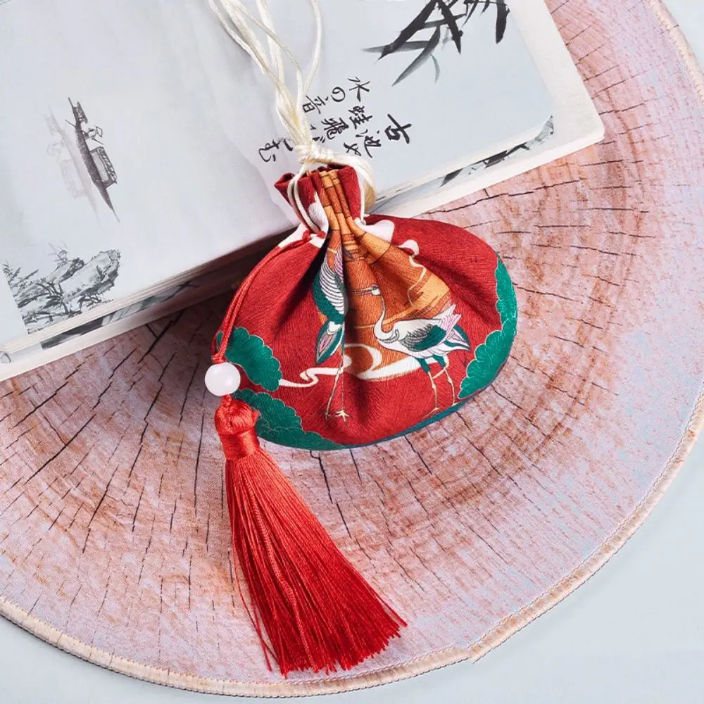 

Blessing Bag with Tassel Dragon Boat Festival Sachet Chinese Style Printing Zongzi Sachet Hanging Animal Empty Sachet Gifts