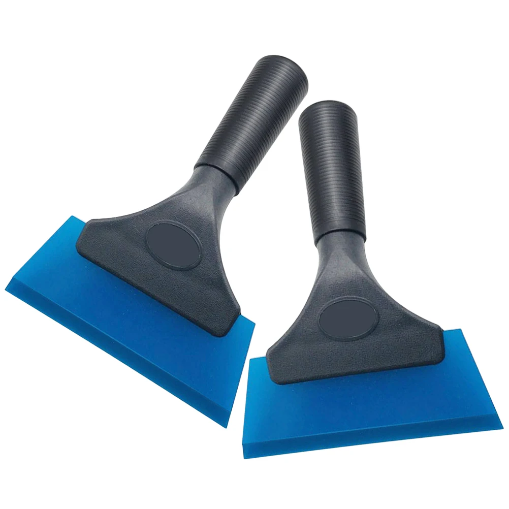 

2Pcs Car Scraper Blue Plastic H Flexible Squeegee for Auto Film Wrap Squeegee Auto Film Vinyl Wrap Decals Glass Surface