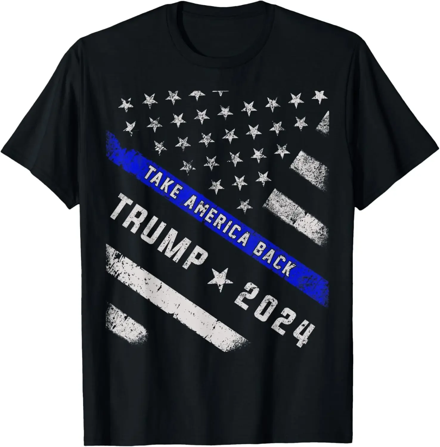 Take America Back American Flag Trump 2024 Men Women T-Shirt