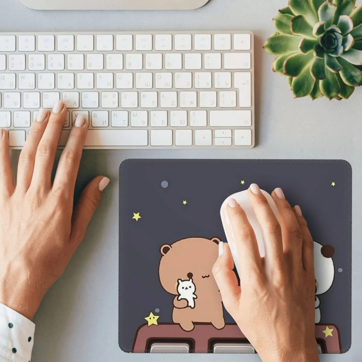 الخوخ و غوما Bubu Dudu بالون ماوس الوسادة الكمبيوتر لوحة المفاتيح ماوس حصيرة ألعاب الكمبيوتر المحمول حصيرة مكتب الملحقات الجدول الحصير