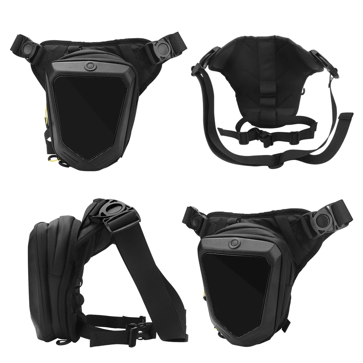 Smart LED Screen Motorcycle Bicycle Leg Bag Ride Cycling Drop Leg Side Bag For Men Women DIY Pattern APP Control Waist Bag