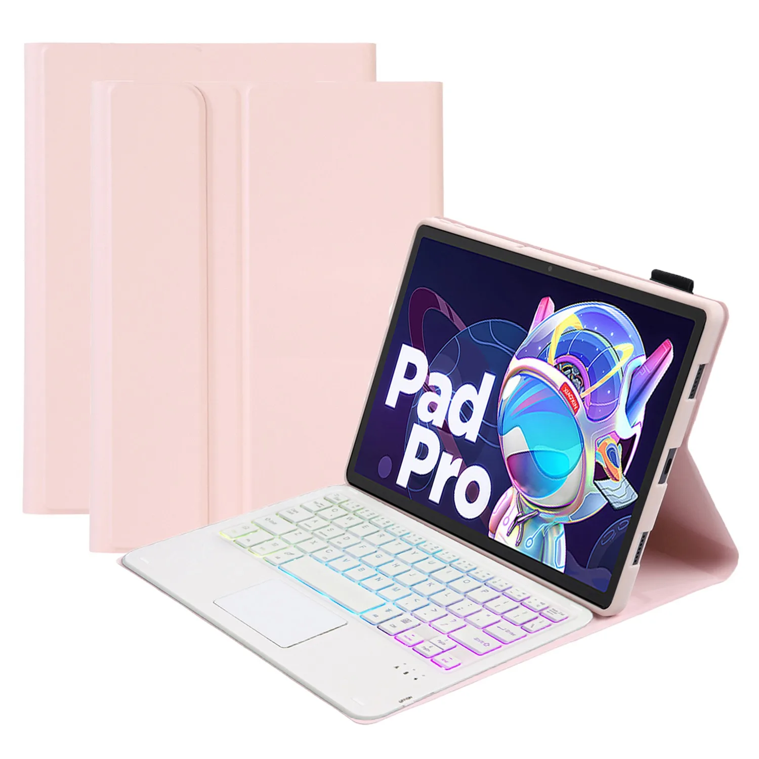 

AM18-AS For Lenovo Pad Pro 2022 11.2-inch Detachable Bluetooth-compatible Keyboard Case with 3-Color Backlit / TouchPad Anti-Dro