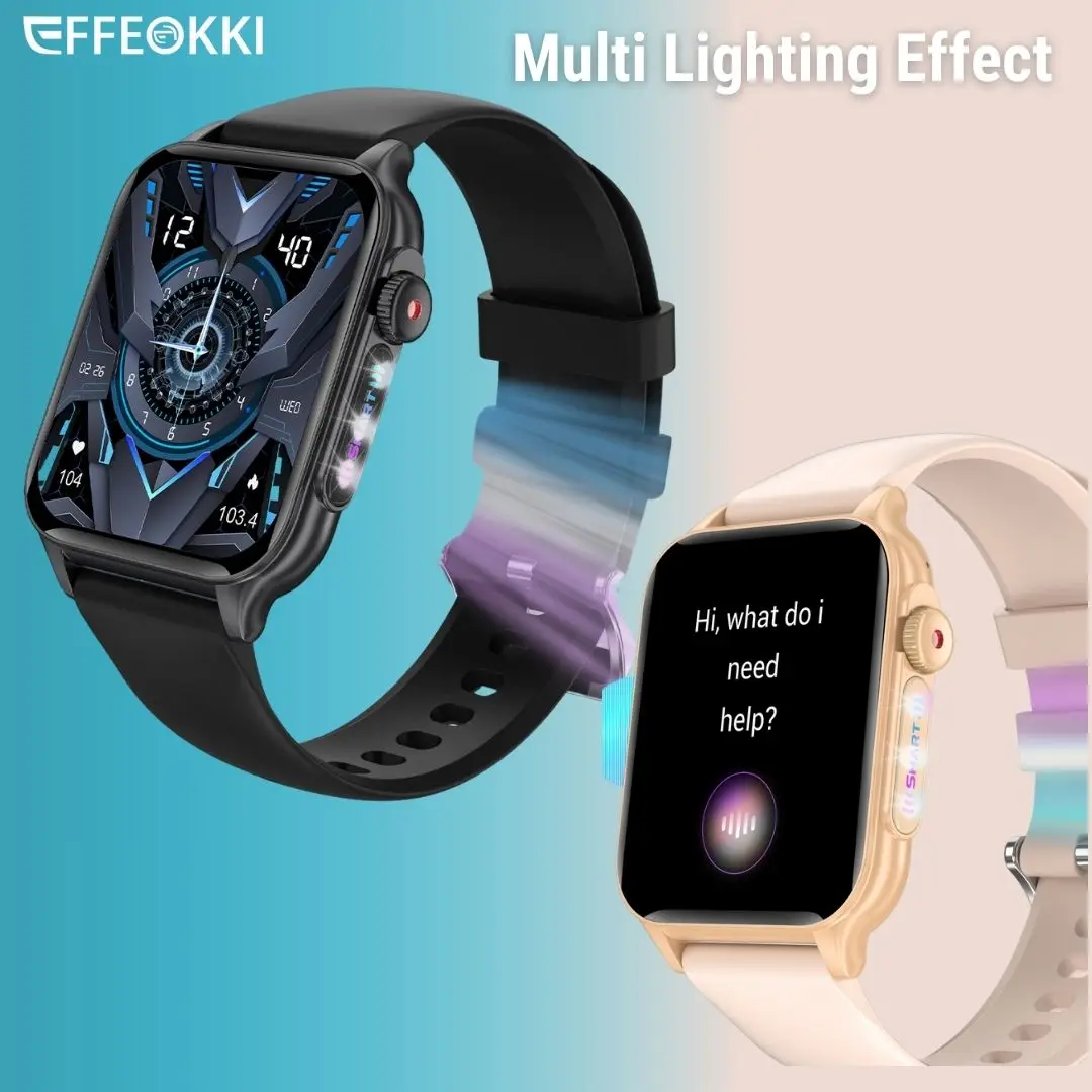 Tech Smart Watch 2024 Male Man Women 8 Colorful Breathing Light Effect Digital Heart Rate Turkish Language Support  Smartwatch