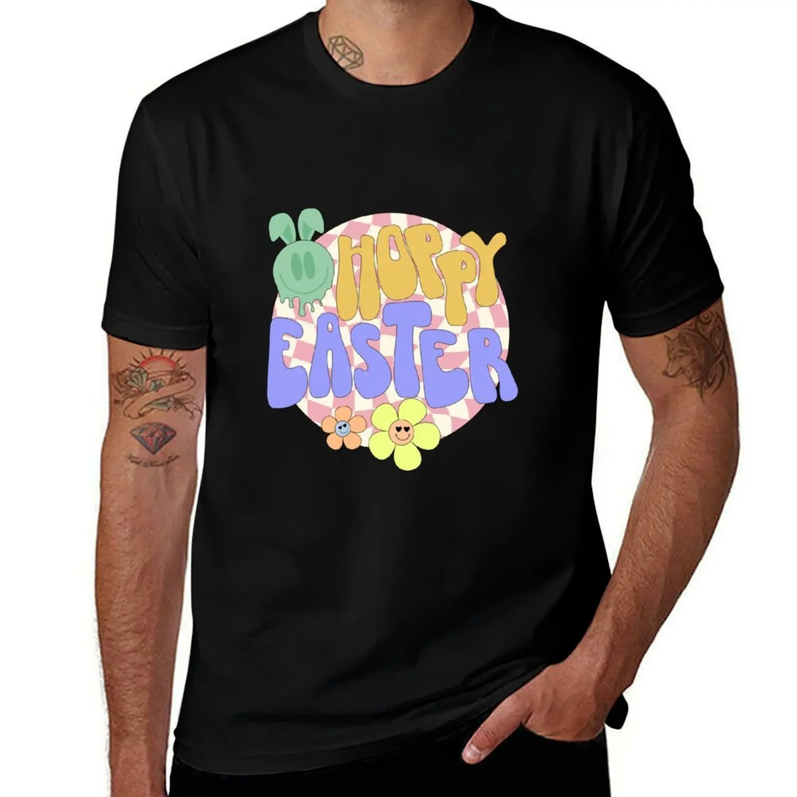

Hoppy Easter T-Shirt sweat funny shirt cotton summer clothes Men's t-shirt