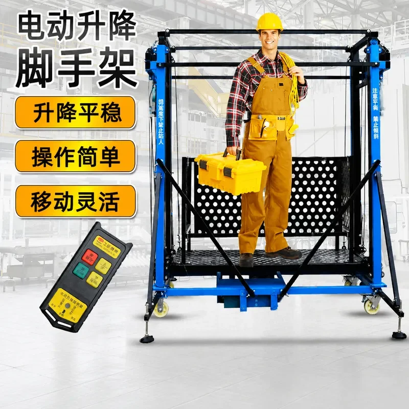 Foldable Telescopic Portable Aerial Work Platform Mobile Electric Scaffolding Lift for Construction Site